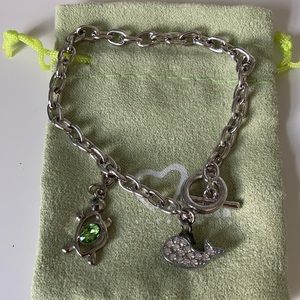 Silver Bracelet With Charms